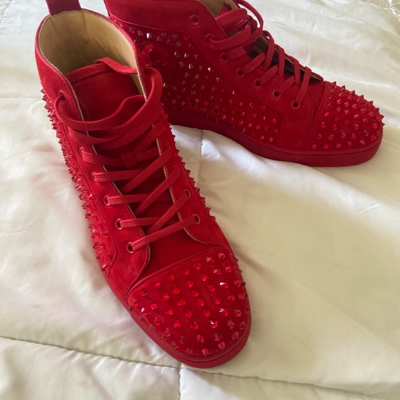 Christian Louboutin Louis Spikes Krystal Sneakers - Picture 3 of 5